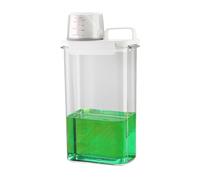 Distributeur de détergent à lessive - Bouteille de rangement de 30 cm | Récipient en PVC - Porte-liquide étanche à l'air avec échelle de mesure et joint en silicone pour adoucisseur de savon à lessive