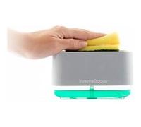 InnovaGoods® Distributeur de savon 2 en 1 pour évier Pushoap, économisez du savon et est très facile à utiliser, avec fonction de savon liquide et mousse, design compact