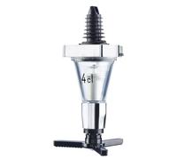 Distributeur de dosettes de 4 cl, professionnel, en plastique/métal, noir/argent