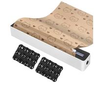 Distributeur de Film Alimentaire avec Coupeur Intégré | Rangement pour Papier Aluminium et Rouleaux Culinaires - Cutter Robuste Gain De Place Organisateur De Rangement Pour Papier Sulfurisé Et Accesso