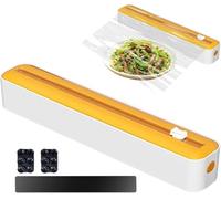 Distributeur de film alimentaire avec cutter magnétique et adhésif - Tiroir - Coupe-film alimentaire - Pour film alimentaire - Film alimentaire - Distributeur de film d'aluminium - Organiseur de