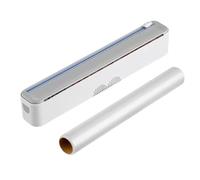 Distributeur De Film Magnétique - Distributeur Et Coupe-film Alimentaire Rechargeable | Distributeurs Muraux De Papier D'aluminium | Conteneur De Boîte De Coupe Magnétique | Organisateur D'enveloppe D