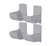 Distributeur de film mural - Étagère de cuisine peu encombrante - Porte-film alimentaire autocollant - Design minimaliste - Lot de 4 + polymère ABS rigide - Composant utile en plastique durable - Pour