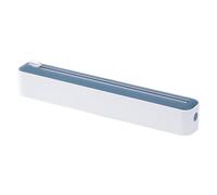 Distributeur de film transparent - organisateur de cuisine pour papier aluminium et film alimentaire, coupeur manuel de tiroir | support gain de place pour stocker des feuilles, porte-rouleau