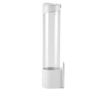 Distributeur de Gobelets en Papier Anti-Poussière, Support Mural pour Tasses 7,5 cm, Contenance 50 Gobelets, Rangement de Cuisine