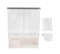 Distributeur de grains transparent de grande capacité, pour le stockage des céréales, des haricots et des aliments secs