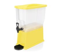 Distributeur de jus / de boissons, plastique, 14 litres, couleur au choix : Distributeur de boissons, 14 l, brun, polypropylène Variante : Distributeur de boissons jaune