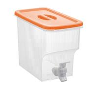 Distributeur de jus d'orange - Distributeur de boissons de 3,9 l avec robinet | Distributeur de boissons pour fêtes | Bocal à boisson | Bocal transparent portable pour cocktail, glace, limonade à