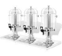 Distributeur de jus en acier inoxydable 3 x 8 L