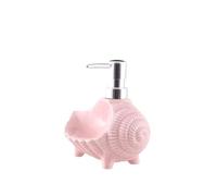 Distributeur de lotion Bouteille de Lotion toilette en céramique, salle bain, Gel douche, presse, shampooing, lavage Bouteille de savon multi-usages(Pink)