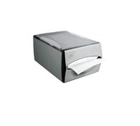 Distributeur de mouchoirs de Table hygiénique - Porte-Serviettes pour Cuisine, Salle de Bain et Bar, en Plastique, 34 x 21 x 15 cm, Gris