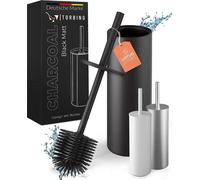 Distributeur de mousse nettoyante pour WC en silicone avec support en acier inoxydable - Distributeur de mousse nettoyante pour WC haut de gamme en silicone avec support fermé - Distributeur de mousse