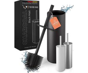Distributeur de mousse nettoyante pour WC en silicone avec support en acier inoxydable - Distributeur de mousse nettoyante pour WC haut de gamme en silicone avec support fermé - Distributeur de mousse
