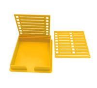 Distributeur de notes adhésives - Pochoir polyvalent - Boîte de rangement portable à double insert pour enseignants, support pour la maison, l'école, le travail