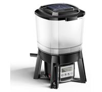 Distributeur de nourriture pour poissons solaire - 6 l - Programmable - Alimentation de 3 à 10 mm - Portée de 1 à 3 m