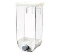 Distributeur de nourriture sèche de 1500 ml, sans clous, distributeur de céréales mural de cuisine, organisateur pour céréales, mélanges, bonbons, granola, noix, haricots, riz, pâtes