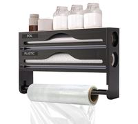 Distributeur de Papier Aluminium,Dérouleur de Papier Aluminium | Boîte De Coupe Murale Organisateur Pour Film Alimentaire Cuisine, Garde-Manger , Grill À Domicile, Armoire De Stockage,