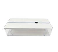 Distributeur de papier d'aluminium avec cutter pour rangement de comptoir | Cutter coulissant intégré, séparation guidée, rangement des rouleaux avec couvercle, emballage du déjeuner et emballage