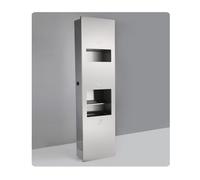 Distributeur de papier essuie-tout et poubelle en acier inoxydable, résistant aux rayures, récipient à déchets durable pour salle de bain publique et cuisine