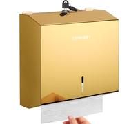 Distributeur de Papier essuie-Tout Mural Commercial, Pliage en C, Distributeur de Serviettes en Papier à Main, Support en Acier Inoxydable