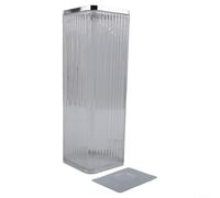 Distributeur de papier mural avec design couvert, porte-gobelet automatique sans perforation pour cuisine et bureau, boîte de rangement en ABS PET (argent transparent)