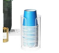 Distributeur de papier - Organiseur de salle de bain en papier, rangement de bain de bouche | Design durable en acrylique transparent avec petit compartiment, parfait pour les hôtels, supermarchés