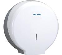 Distributeur de papier toilette Delabie HYPERECO p. rouleau de papier. 400m ABS blanc