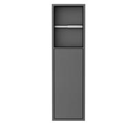 Distributeur de papier toilette encastré DENBO, 600x170mm, acier inoxydable, gun metal
