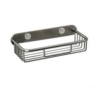 Distributeur de papier toilette mural en aluminium résistant à l'eau et à l'huile - Support sécurisé pour rouleaux surdimensionnés standard pour salle de bain et cuisine (carré, 30 cm, gris)