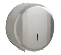 Distributeur de papier toilette Rossignol Lensea en acier inoxydable avec grande fenêtre de contrôle, couleur : acier inoxydable brossé
