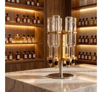 Distributeur de parfum manuel, station de remplissage pour parfums 500ml | Machine de remplissage de parfum à 6 têtes de distribution-Idéale pour bars et parfumeries
