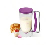 Distributeur de pâte à crêpes avec graduations de mesure, outil de cuisson pour un contrôle précis des portions de crêpes, cupcakes, gaufres et gâteaux, distributeur de mesure de cuisine [Contrôle pré