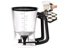 Distributeur de pâte à crêpes - Shaker portable en forme d'entonnoir de 1 l | Distributeur de pâte à cupcakes pour cuisine cuisine pâtisserie sauce cupcake sirop huile condiment crème vinaigrette