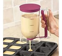 Distributeur de pâte à pâte de 900ml, 1 pièce, entonnoir gradué à main, pâte à pâtisserie, pour crêpes, Cupcakes, gâteaux purple