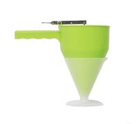 Distributeur de pâte ABS 21 cm Entonnoir à piston précis (D) | ABS robuste, durable, contrôle optimal du liquide, économise les ingrédients, hygiénique