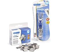 Rapesco Distributeur Supaclip 1300A 60, 100 pinces de recharge en acier inoxydable