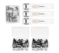 Distributeur de Pinces Transparent 3 Ensembles Réutilisable | Solution Compacte et Visible, Usage Polyvalent, Clips de Recharge, Plastique et Métal, pour Sachets Alimentaires