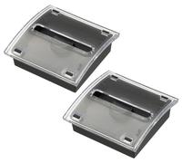 Distributeur de post-it, lot de 2, en acrylique, couleur noire