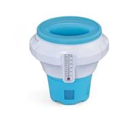 Distributeur de produits chimiques flottant - Bestway - avec thermomètre - Ø 18 x H 26,5 cm