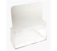 Distributeur de prospectus 1 compartiment A4 - Cristal