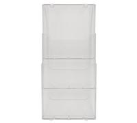 Distributeur de prospectus vertical 3 compartiments A4 - Cristal