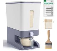 Distributeur de riz 9 kg avec argile absorbant l'humidité, récipient de stocka de riz avec verre doseur, boîte de ranment herméti