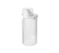 Distributeur de riz hermétique avec bec verseur et tasse à mesurer, grand récipient de stockage transparent pour aliments secs, farine, sucre, céréales, aliments pour animaux domestiques, bac de