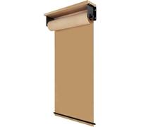 Distributeur de rouleau de papier kraft avec planche en bois, cutter mural pour rouleau de 70 cm, parfait pour les menus de café, le bureau, les panneaux de restaurant