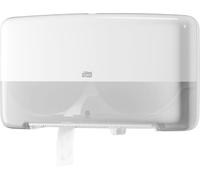 Distributeur de rouleaux doubles elevation Mini Jumbo Rouleau (système T2) plastique blanc Paquet de 84 pièces