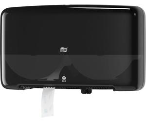 Distributeur de rouleaux doubles elevation Mini Jumbo rouleau (système T2) plastique noir paquet de 84 pièces