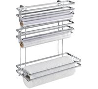 Distributeur de rouleaux mural - WENKO - Style 3en1 - Métal chromé - 3 en 1 - Livré avec fixations