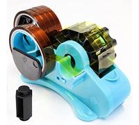 Distributeur de ruban adhésif thermique bleu - Sublimation avec plusieurs découpes, semi-automatique avec compartiments et bobines doubles de 2,5 cm et 7,6 cm