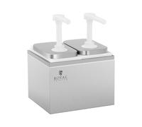 Distributeur de sauce - 2 pompes - 2 x 2 l | Royal Catering
