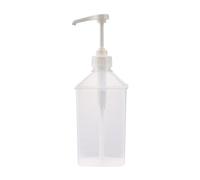 Distributeur de Sauce à Pompe à Condiments, Transparent 1l Recipient Sauce, Sauce Pompe Bouteille Vide En Plastique Sirop Sauce Ketchup, Bouteille à Condiments pour Vinaigrette, Sauce Barbecue, 5CC
